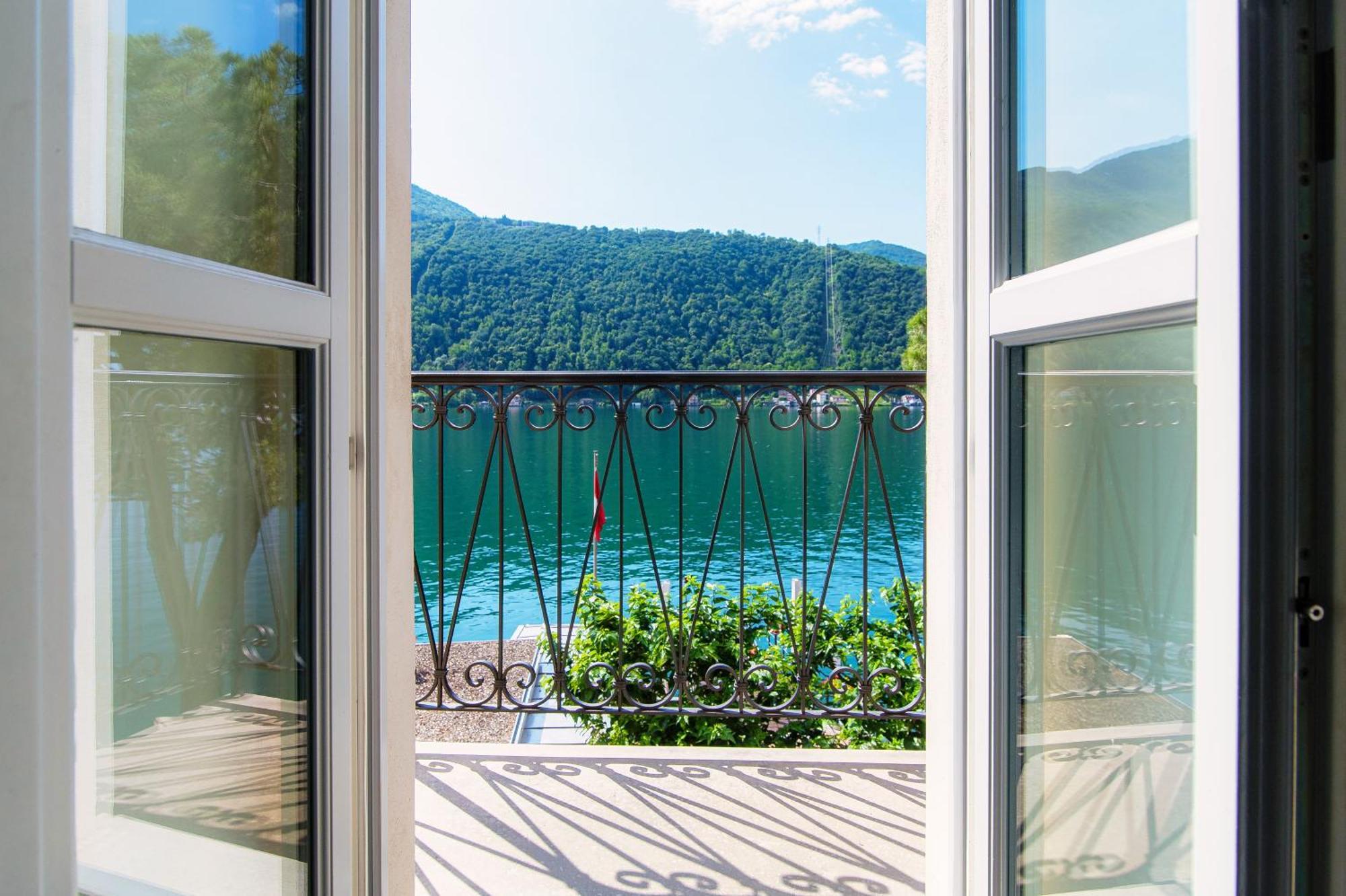 Il Balcone Sul Lago By Quokka 360 - Historic Lakeside Flat In Morcote Exteriér fotografie